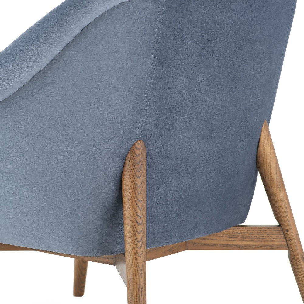 Charlize Dusty Blue Fabric Occasional Chair