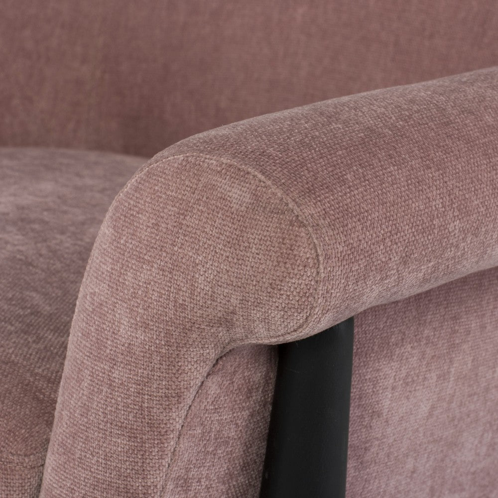 Charlize Dusty Rose Fabric Occasional Chair