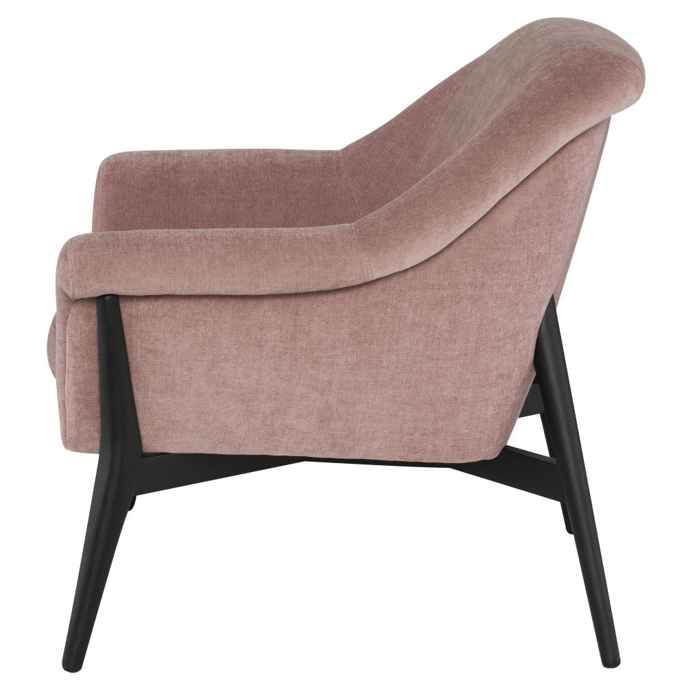 Charlize Dusty Rose Fabric Occasional Chair