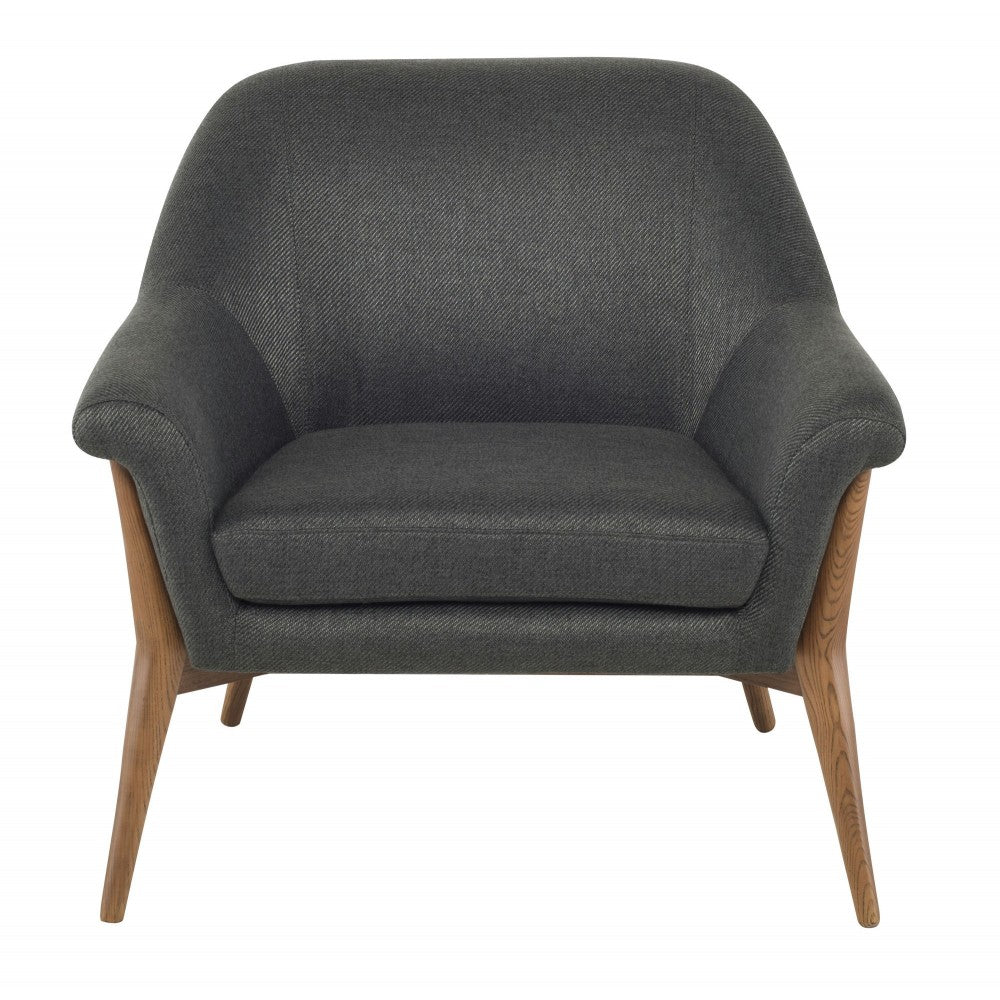 Charlize Storm Gray Fabric Occasional Chair