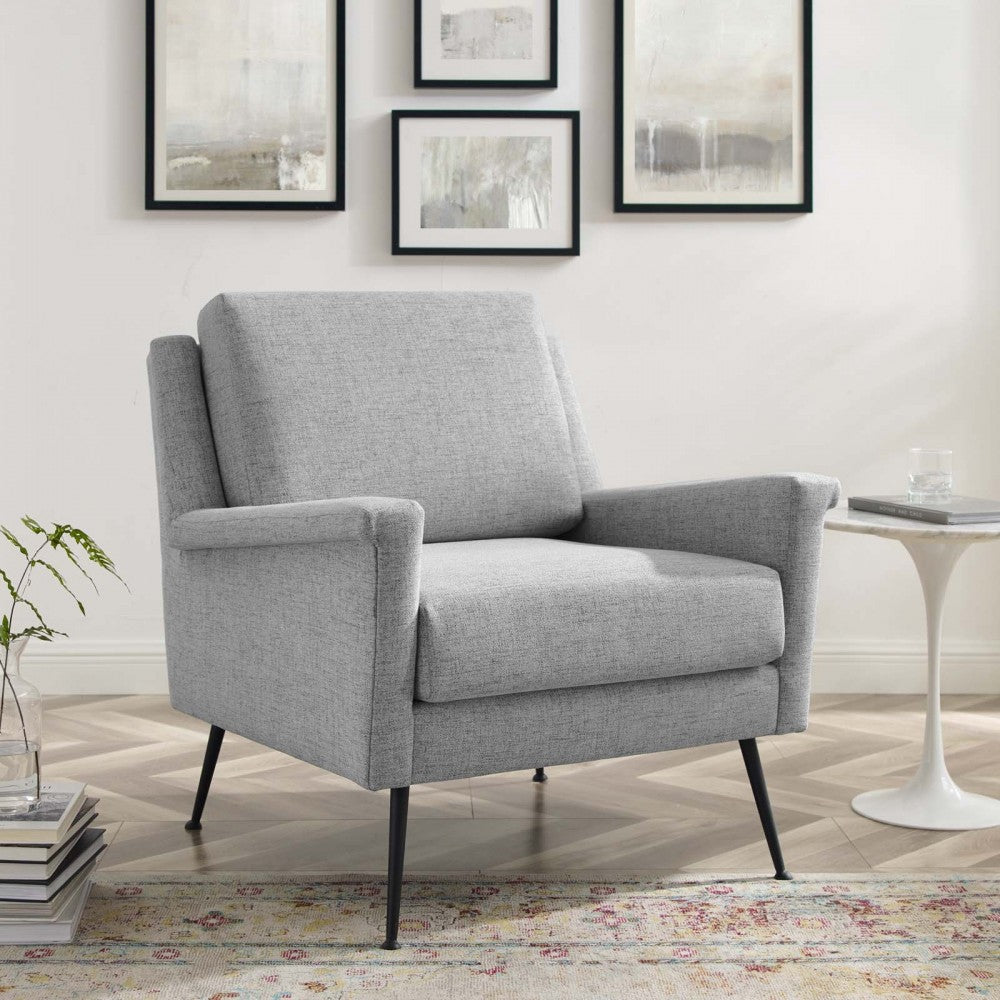 Chesapeake Fabric Armchair, Black Gray