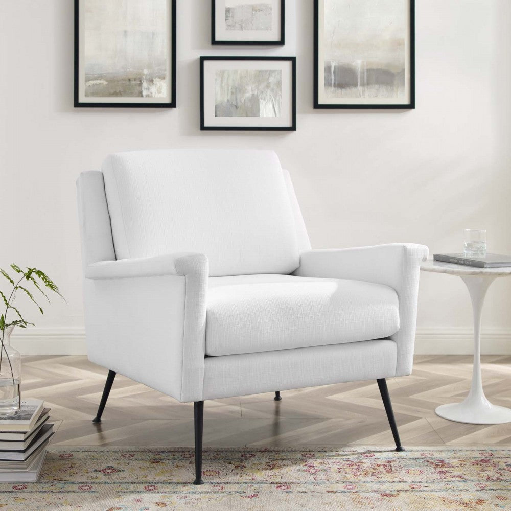 Chesapeake Fabric Armchair, Black White