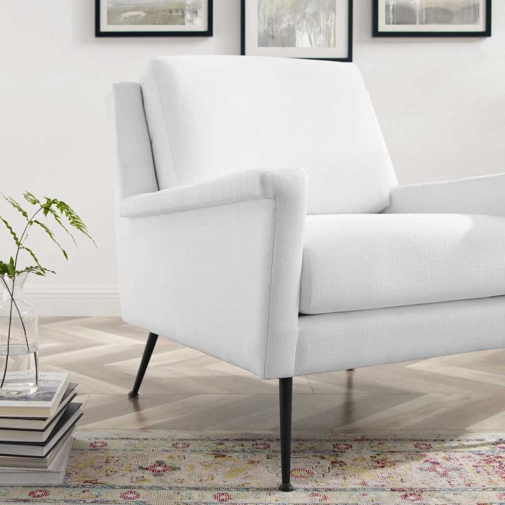 Chesapeake Fabric Armchair, Black White