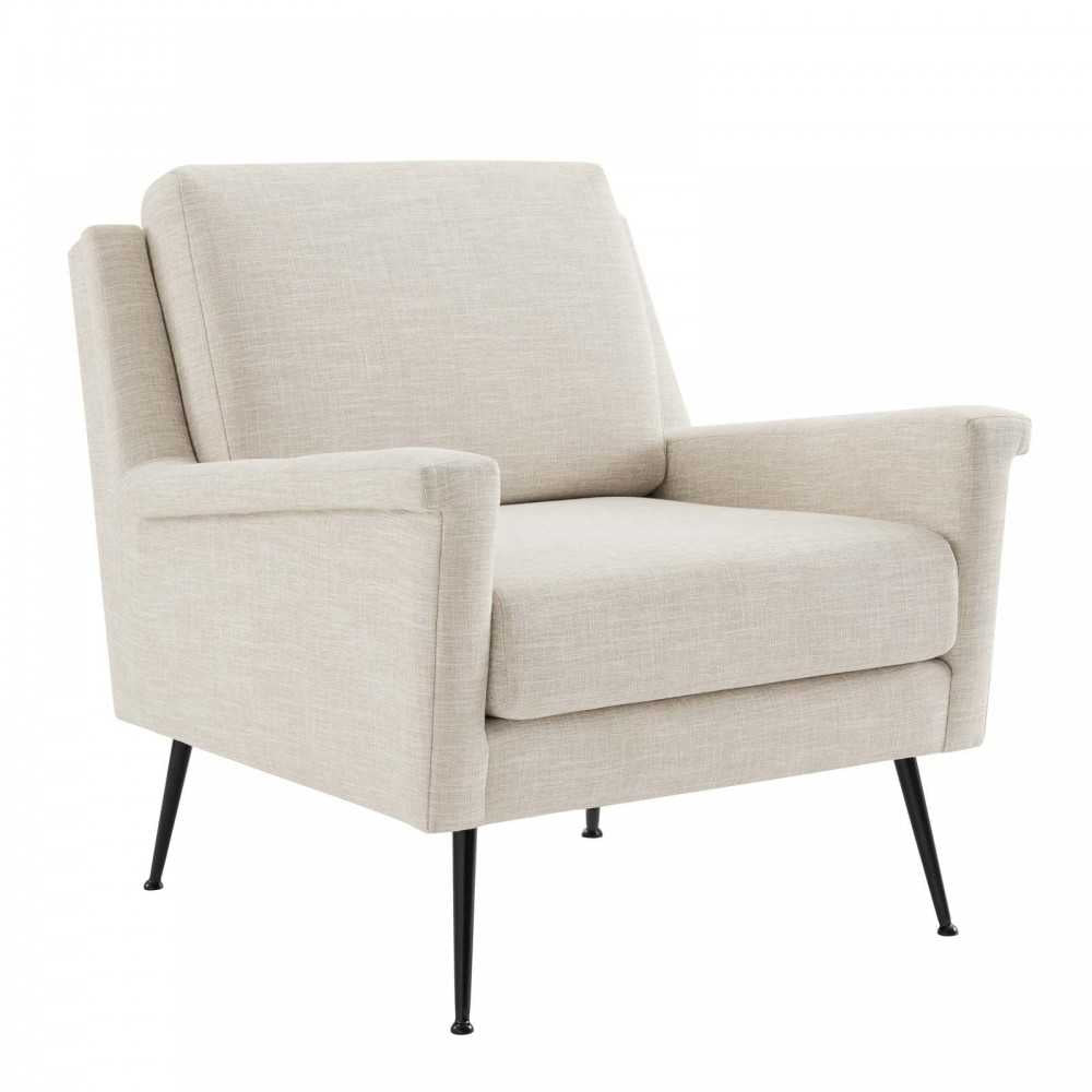 Chesapeake Fabric Armchair, Black Beige