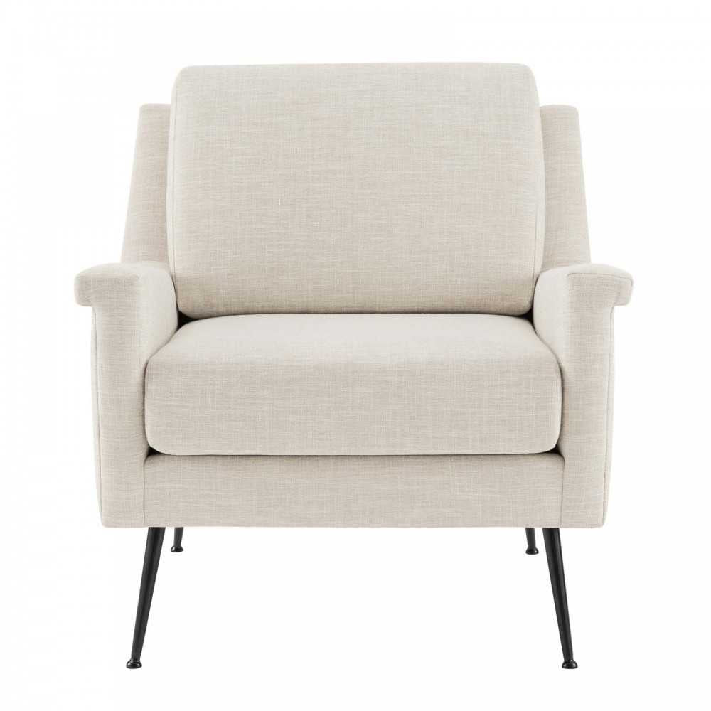 Chesapeake Fabric Armchair, Black Beige