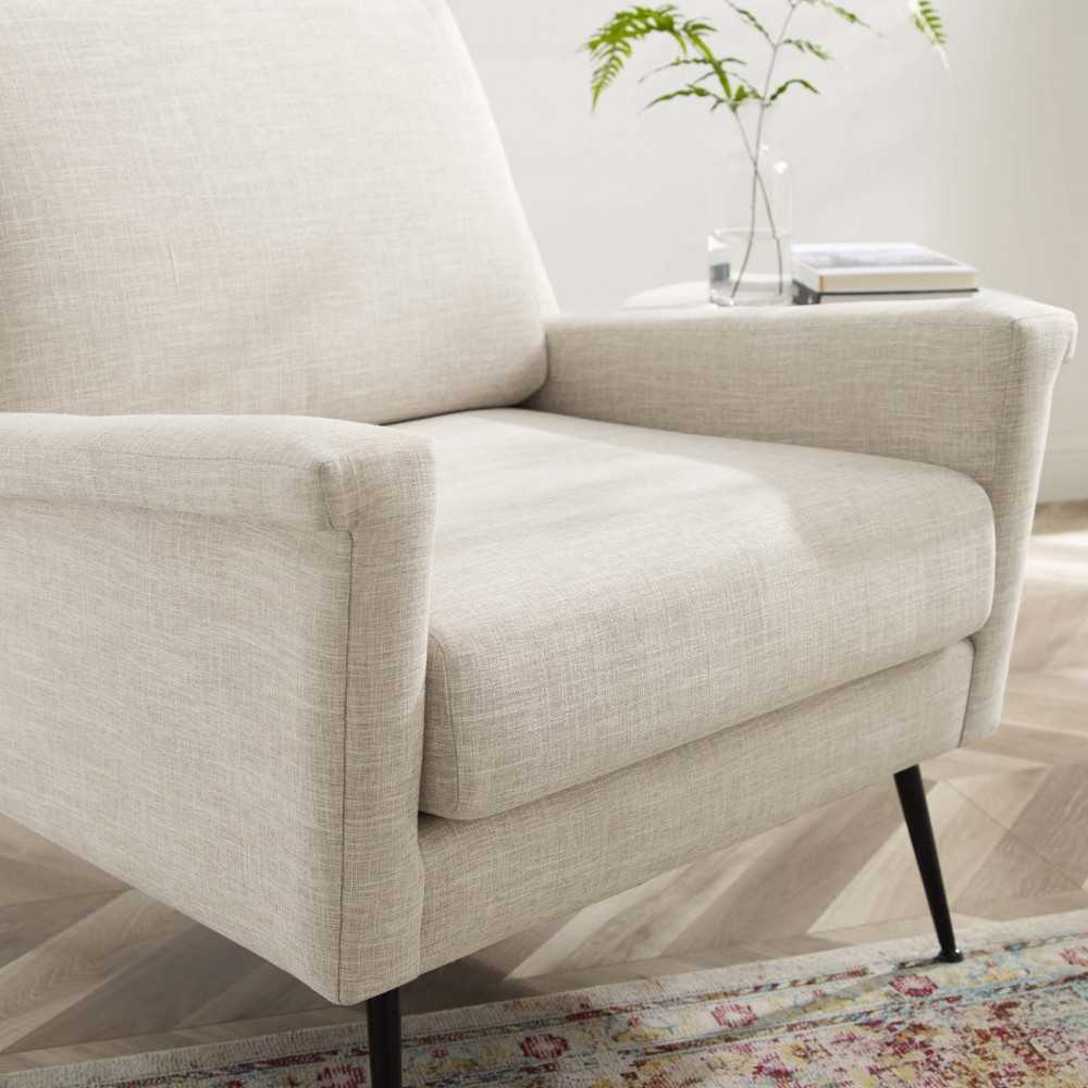 Chesapeake Fabric Armchair, Black Beige