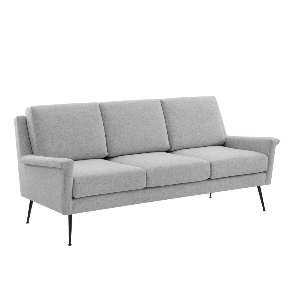 Chesapeake Fabric Sofa, Black Light Gray