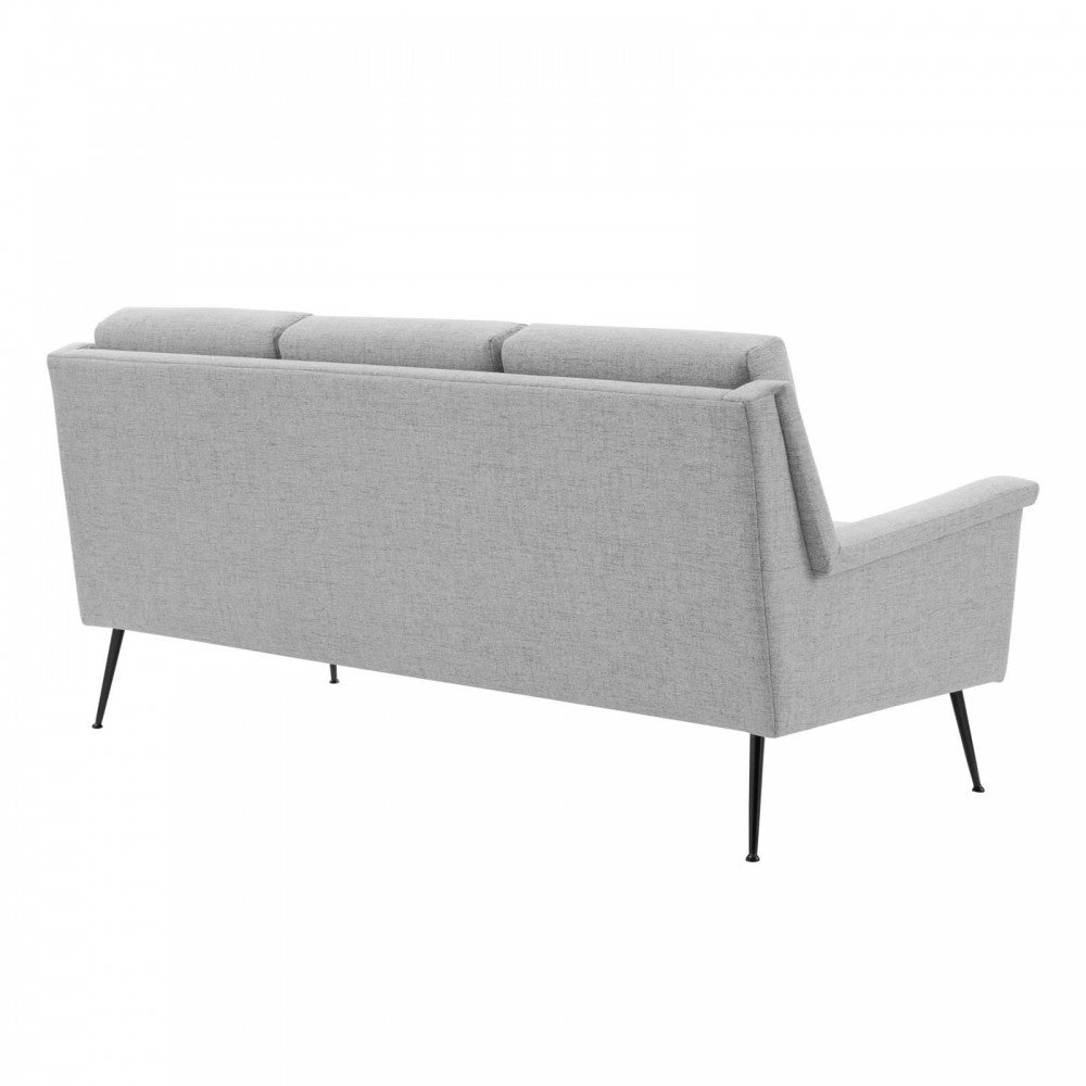 Chesapeake Fabric Sofa, Black Light Gray