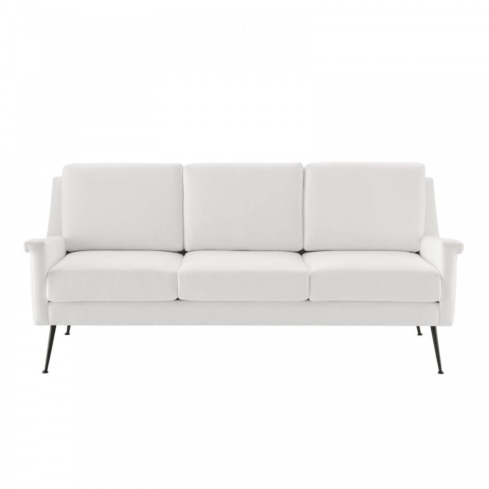 Chesapeake Fabric Sofa, Black White