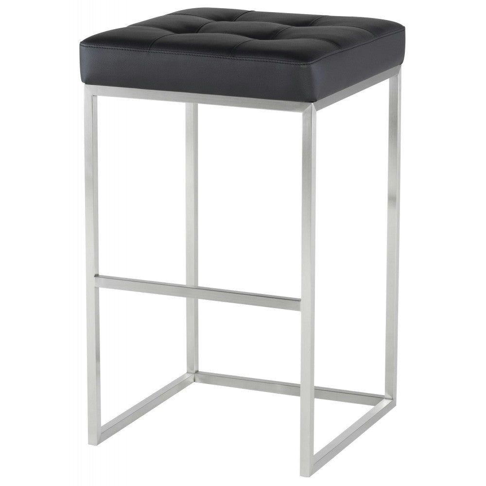 Chi Black Naugahyde Bar Stool, HGPA109