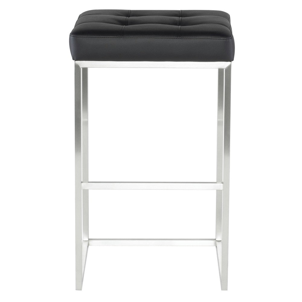 Chi Black Naugahyde Bar Stool, HGPA109