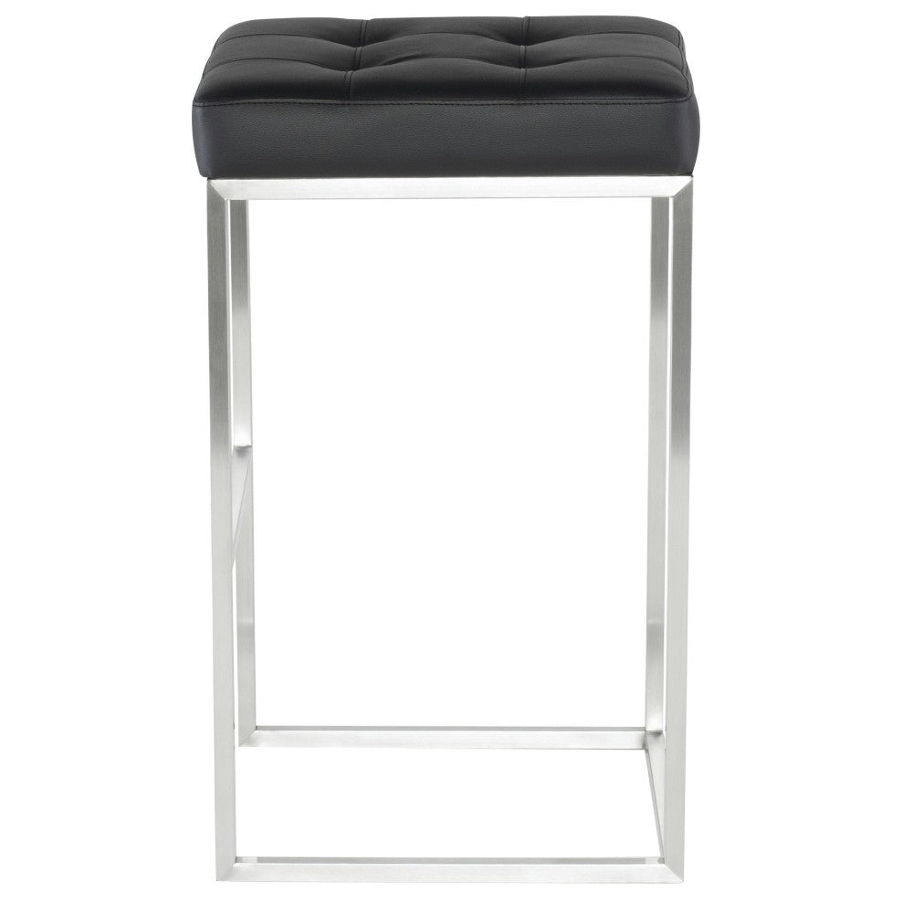 Chi Black Naugahyde Bar Stool, HGPA109