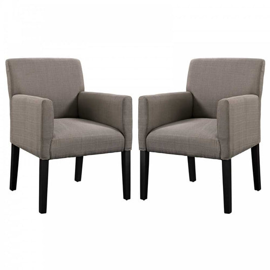 Chloe Armchair Set of 2, Gray