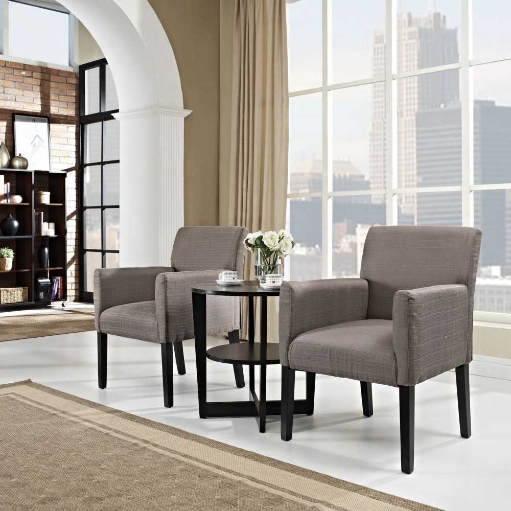 Chloe Armchair Set of 2, Gray