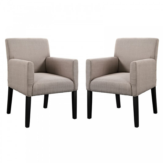 Chloe Armchair Set of 2, Beige