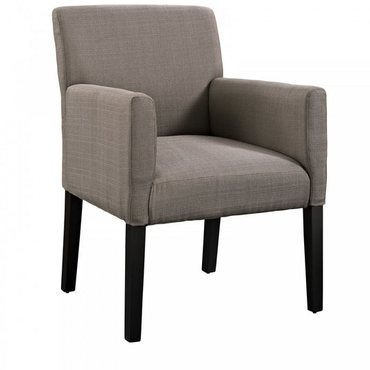 Chloe Upholstered Fabric Armchair, Gray