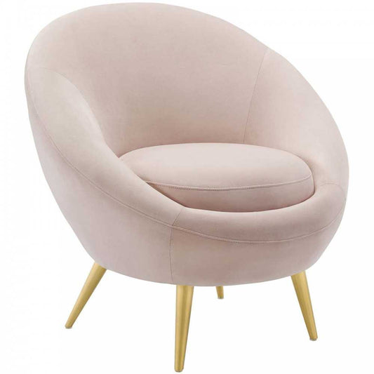 Circuit Performance Velvet Accent Chair, Pink