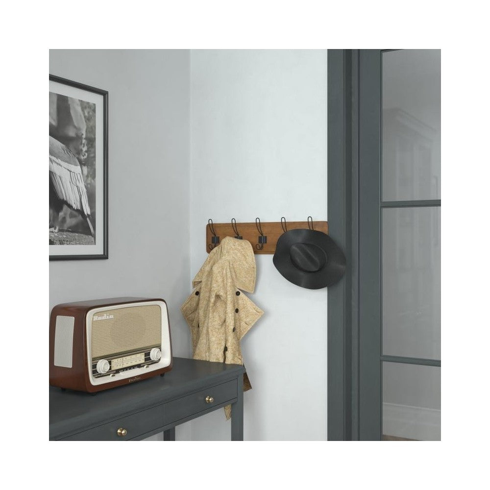 Classic Brown Wall Coat Rack