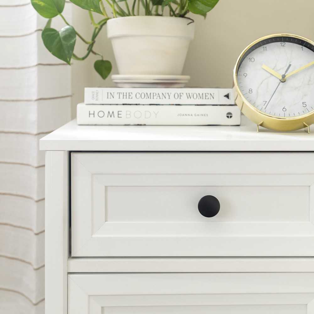 Classic Groove Nightstand - White