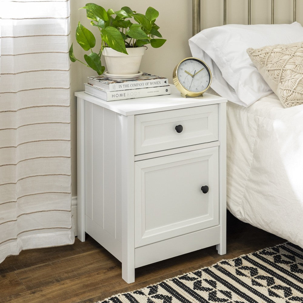 Classic Groove Nightstand - White