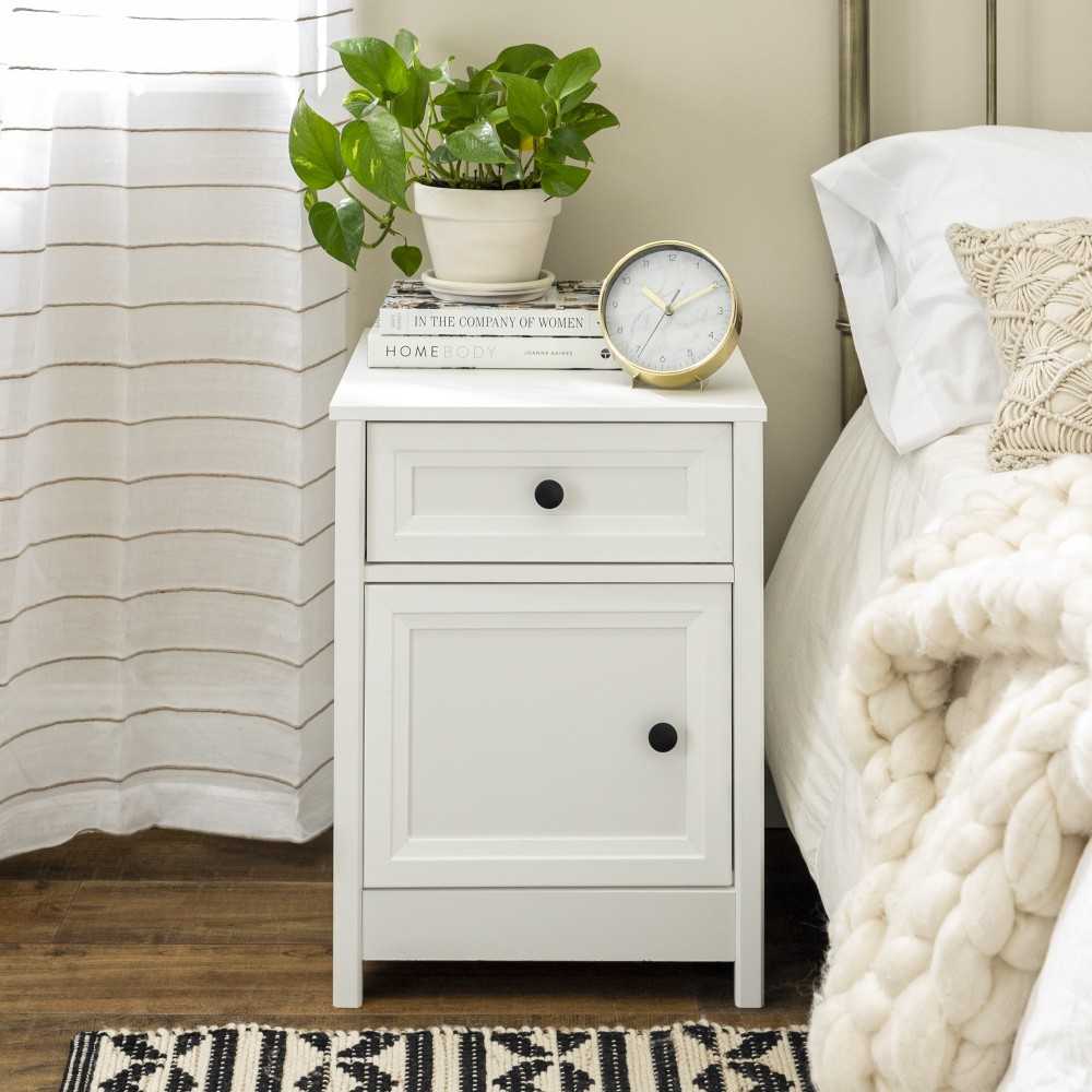 Classic Groove Nightstand - White