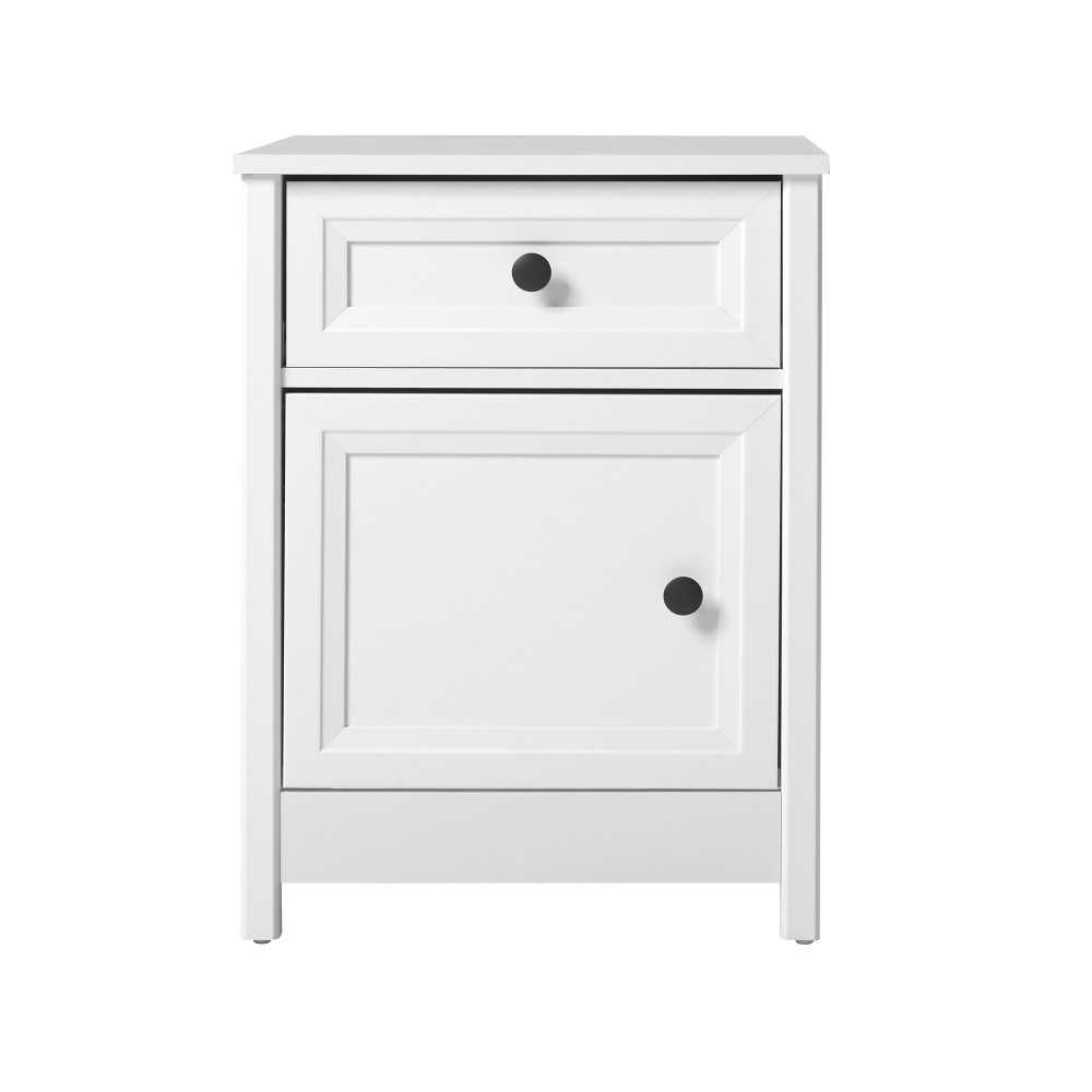 Classic Groove Nightstand - White