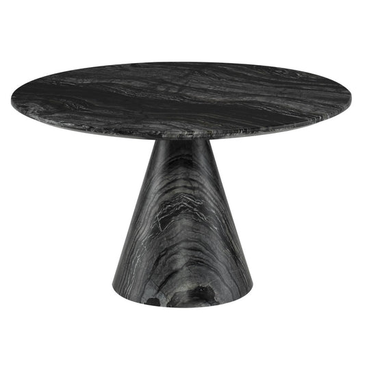 Claudio Black Wood Vein Stone Coffee Table, HGNA589