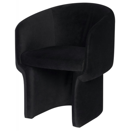 Clementine Black Fabric Dining Chair