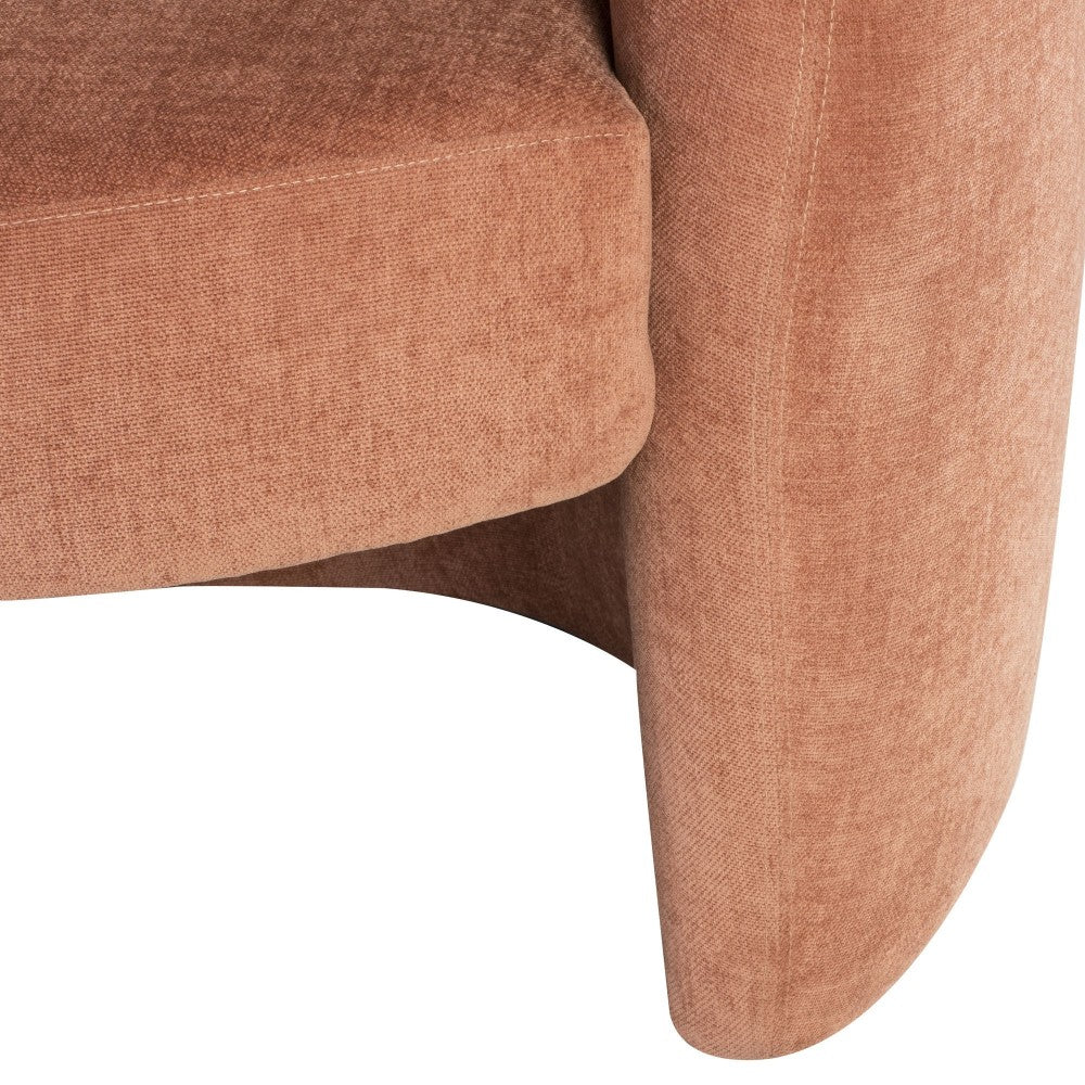 Clementine Nectarine Fabric Double Seat Sofa