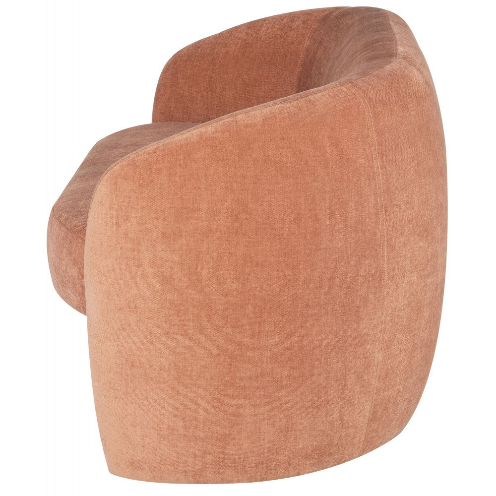 Clementine Nectarine Fabric Double Seat Sofa