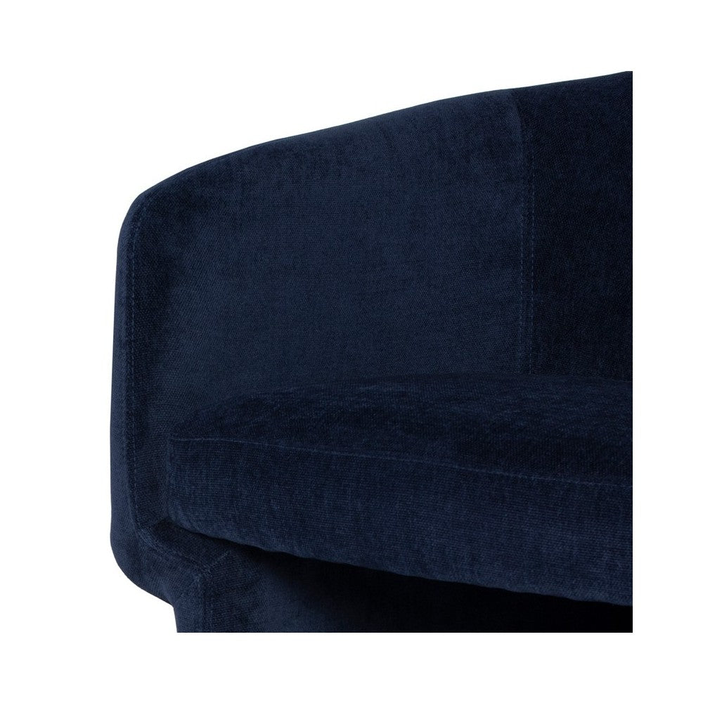 Clementine Twilight Fabric Single Seat Sofa