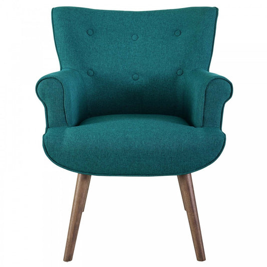 Cloud Upholstered Armchair, White, EEI-2941-TEA