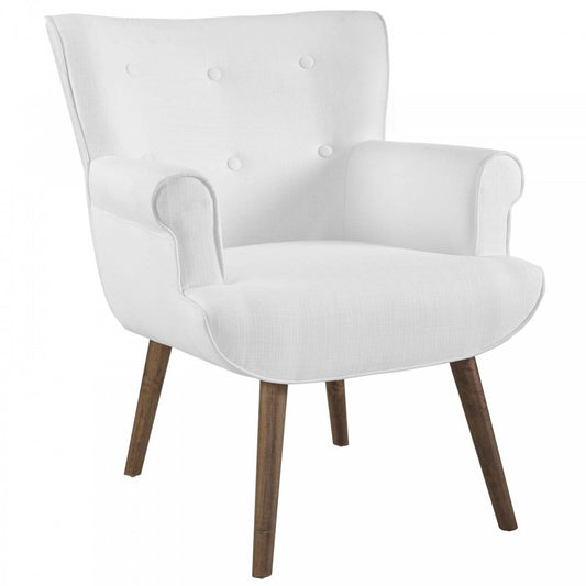 Cloud Upholstered Armchair, White, EEI-2941-WHI