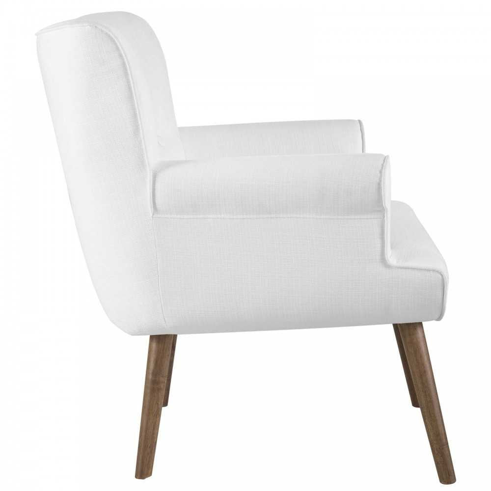 Cloud Upholstered Armchair, White, EEI-2941-WHI