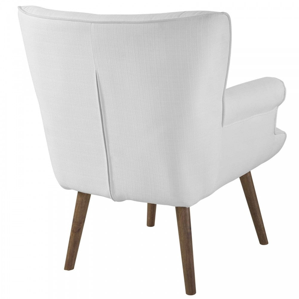 Cloud Upholstered Armchair, White, EEI-2941-WHI