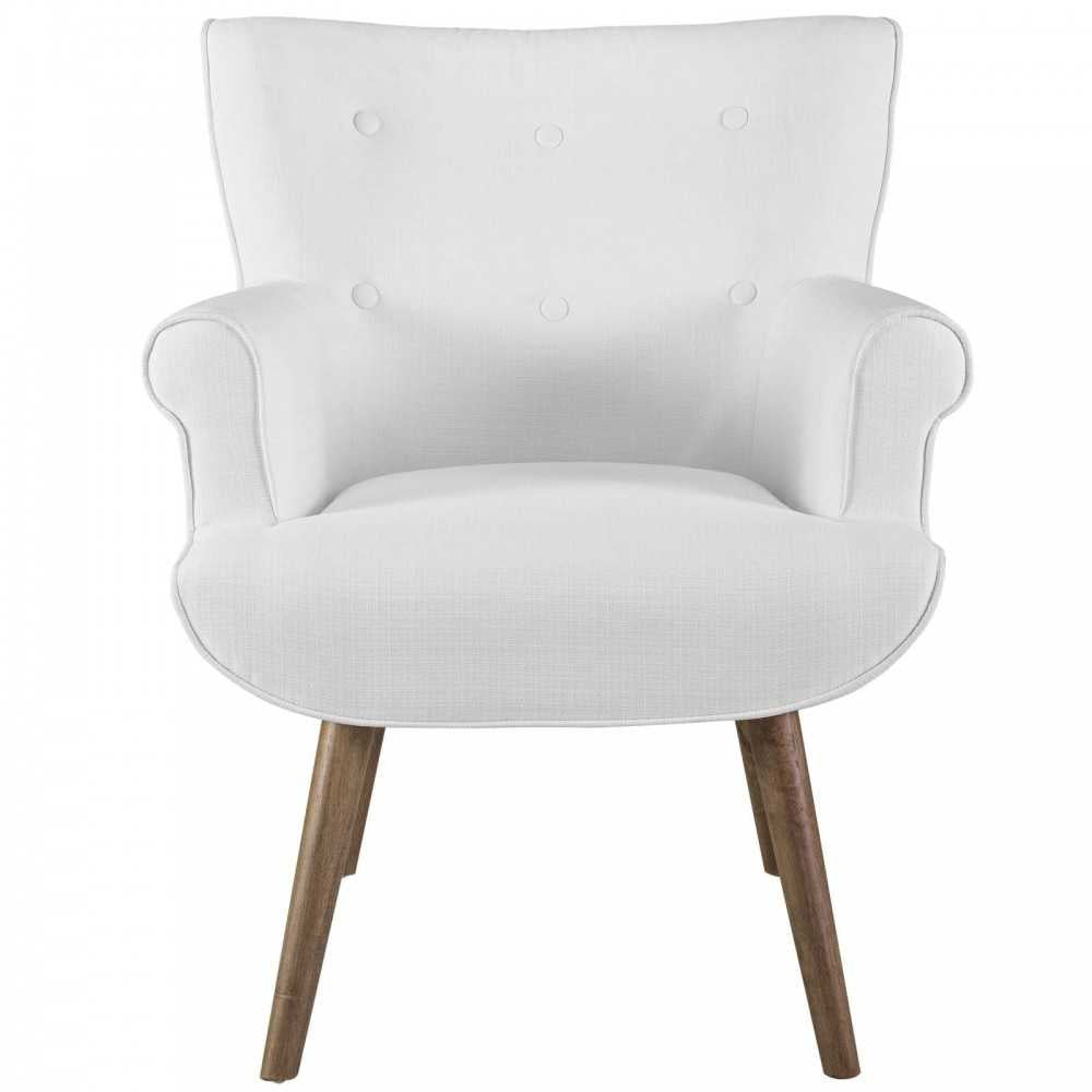 Cloud Upholstered Armchair, White, EEI-2941-WHI