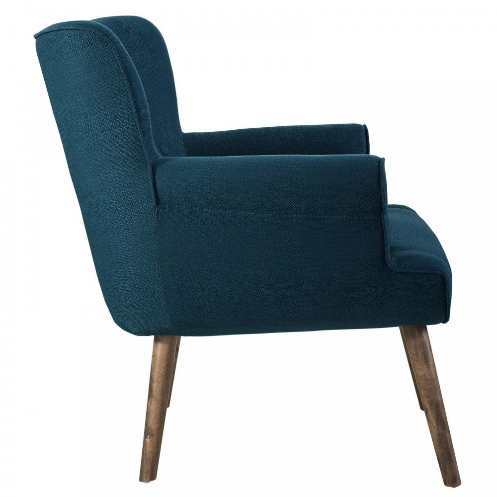 Cloud Upholstered Armchair, White, EEI-2941-AZU