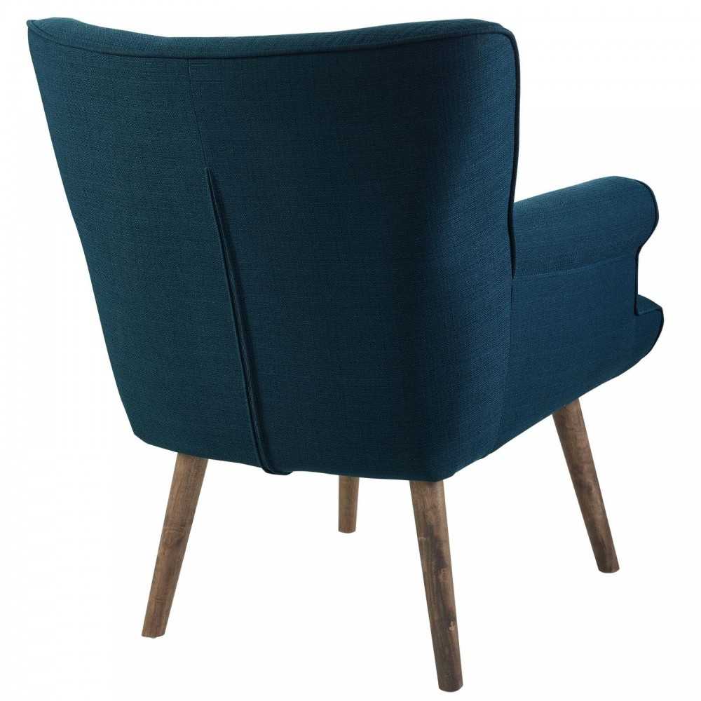 Cloud Upholstered Armchair, White, EEI-2941-AZU