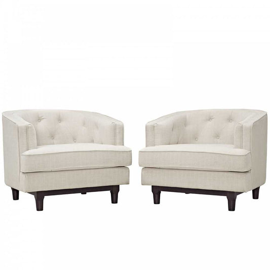 Coast Armchairs Set of 2, Beige