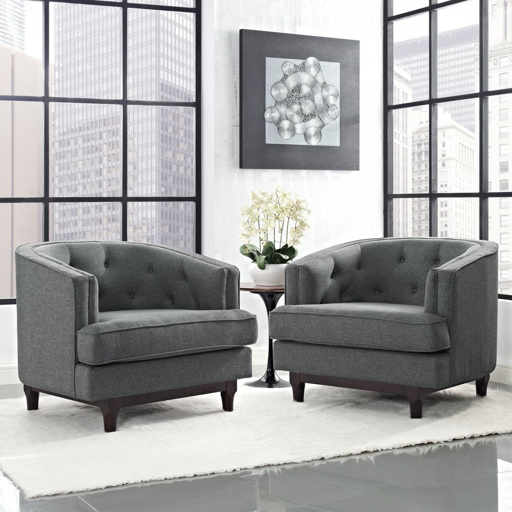 Coast Armchairs Set of 2, Gray