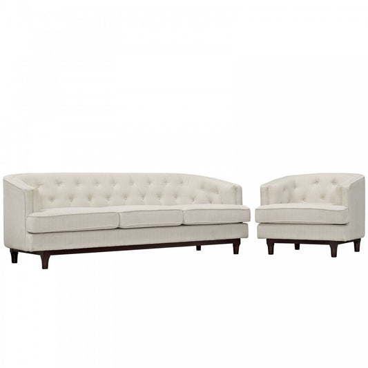 Coast Living Room Set Set of 2, Beige