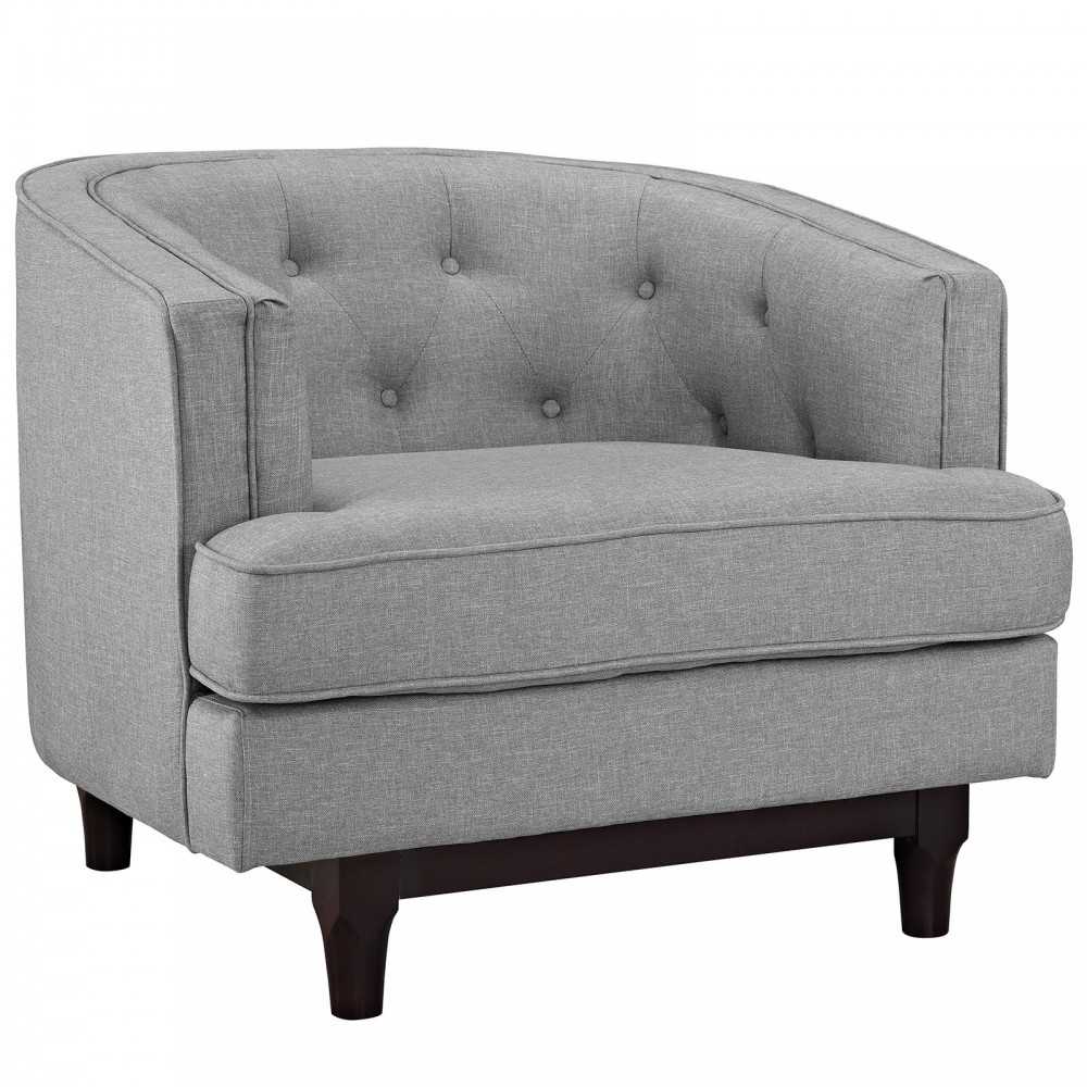 Coast Living Room Set Set of 2, Light Gray