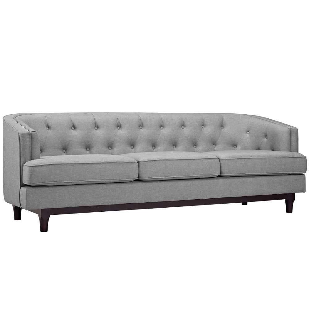 Coast Living Room Set Set of 3, Light Gray