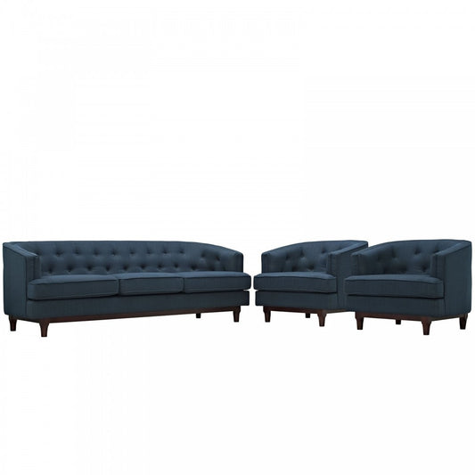 Coast Living Room Set Set of 3, Azure