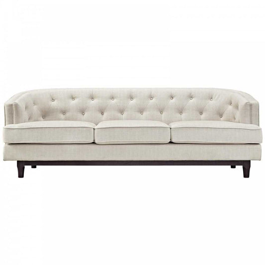 Coast Upholstered Fabric Sofa, Beige