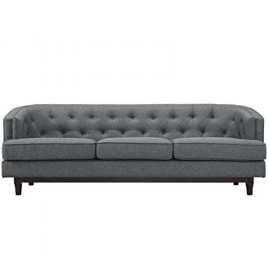Coast Upholstered Fabric Sofa, Gray