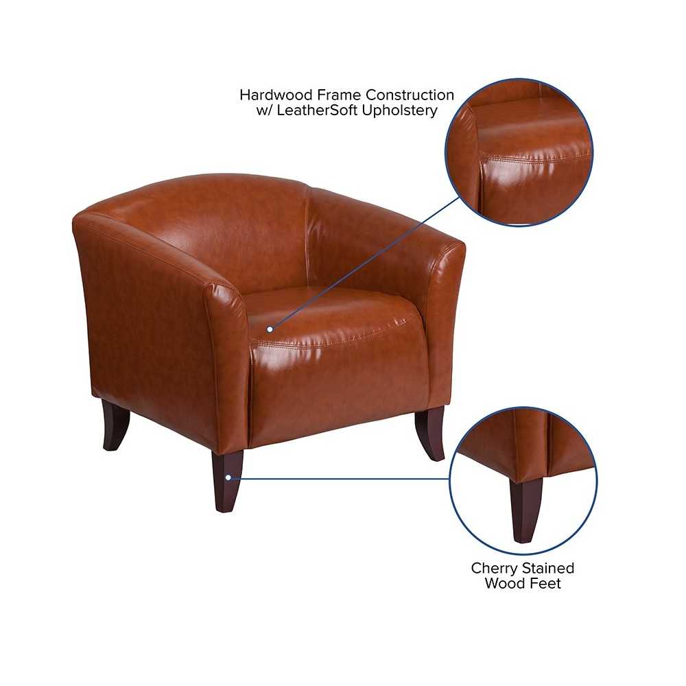 Cognac LeatherSoft Chair