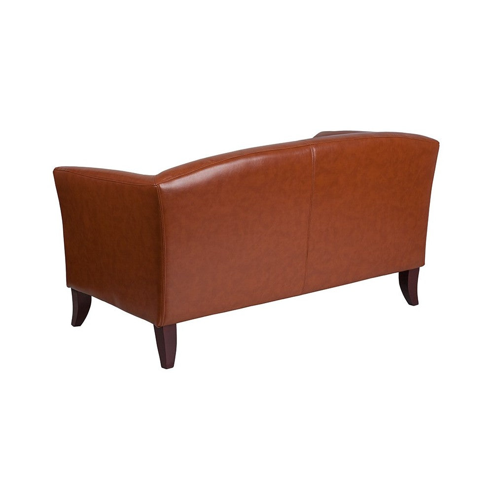 Cognac LeatherSoft Loveseat
