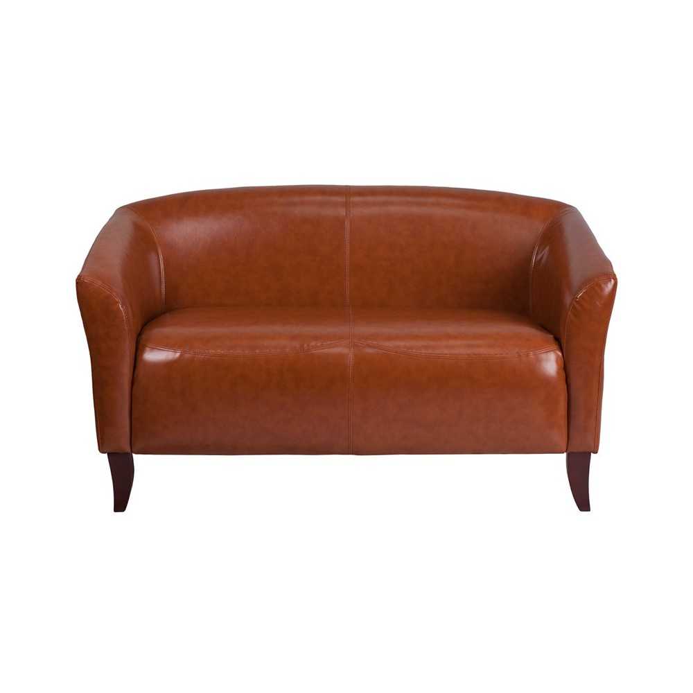 Cognac LeatherSoft Loveseat