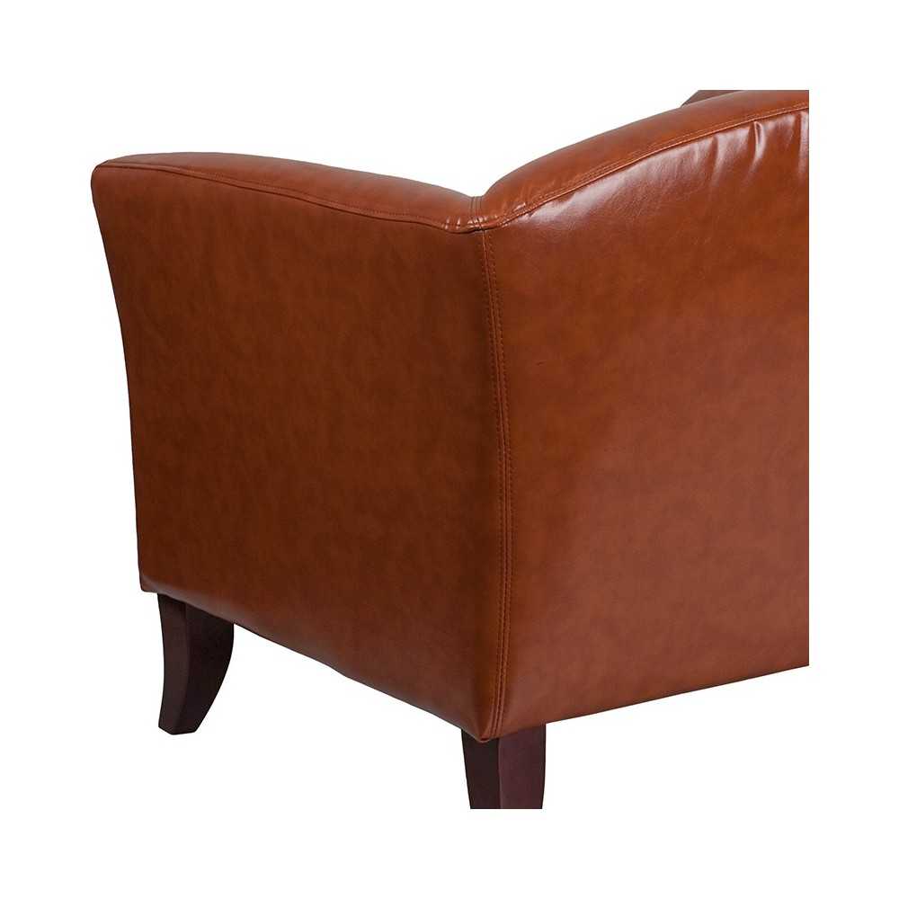 Cognac LeatherSoft Loveseat